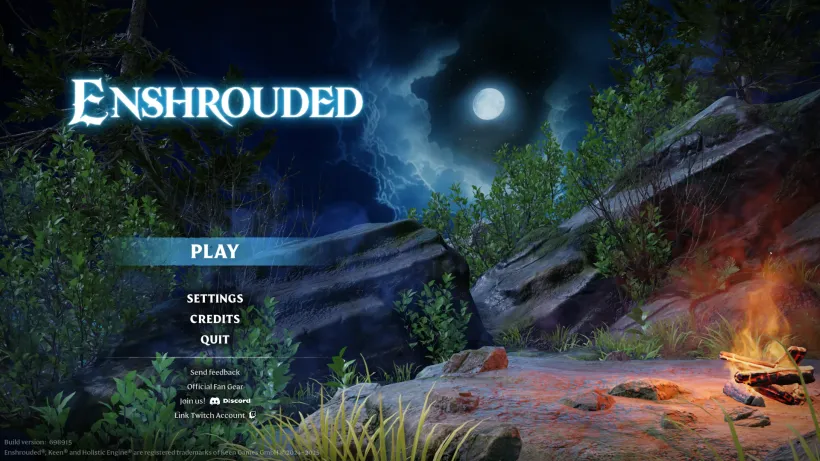 Enshrouded Main Menu