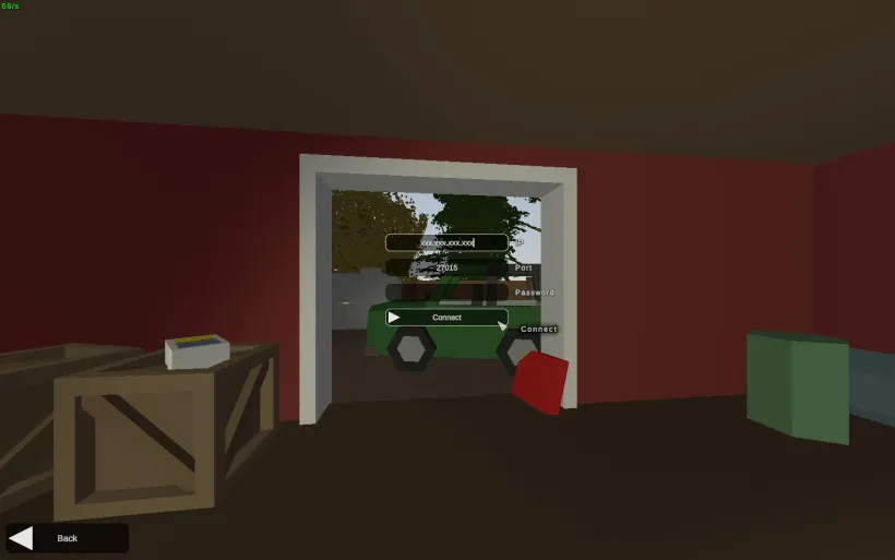 The Unturned server connect dialog