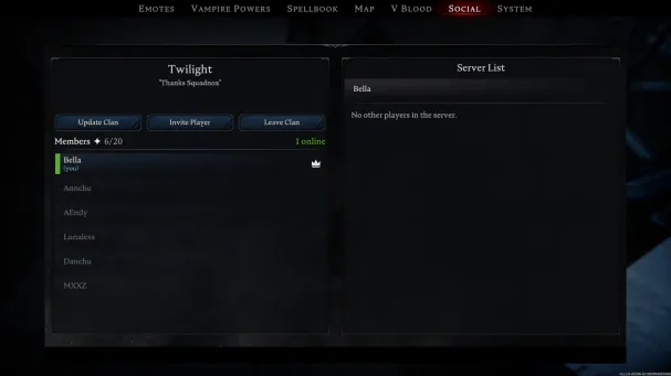 Wie man die maximale Clangröße auf einem V Rising server einstellt