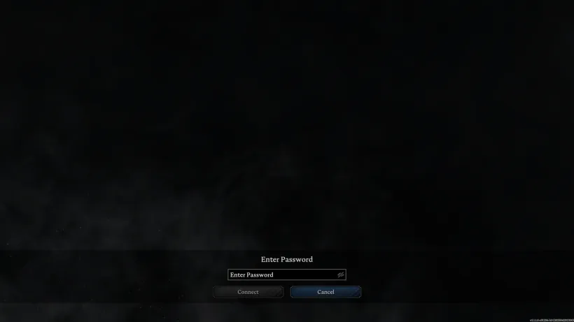 V Rising Server-Passwort Eingabeaufforderung