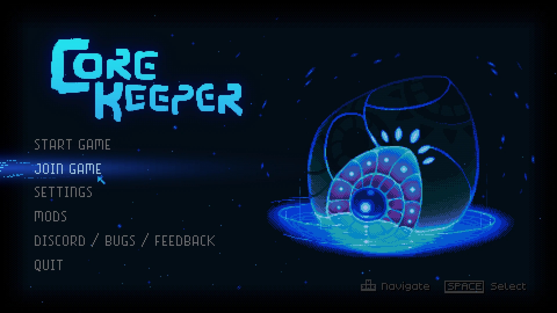 Core Keeper main menu