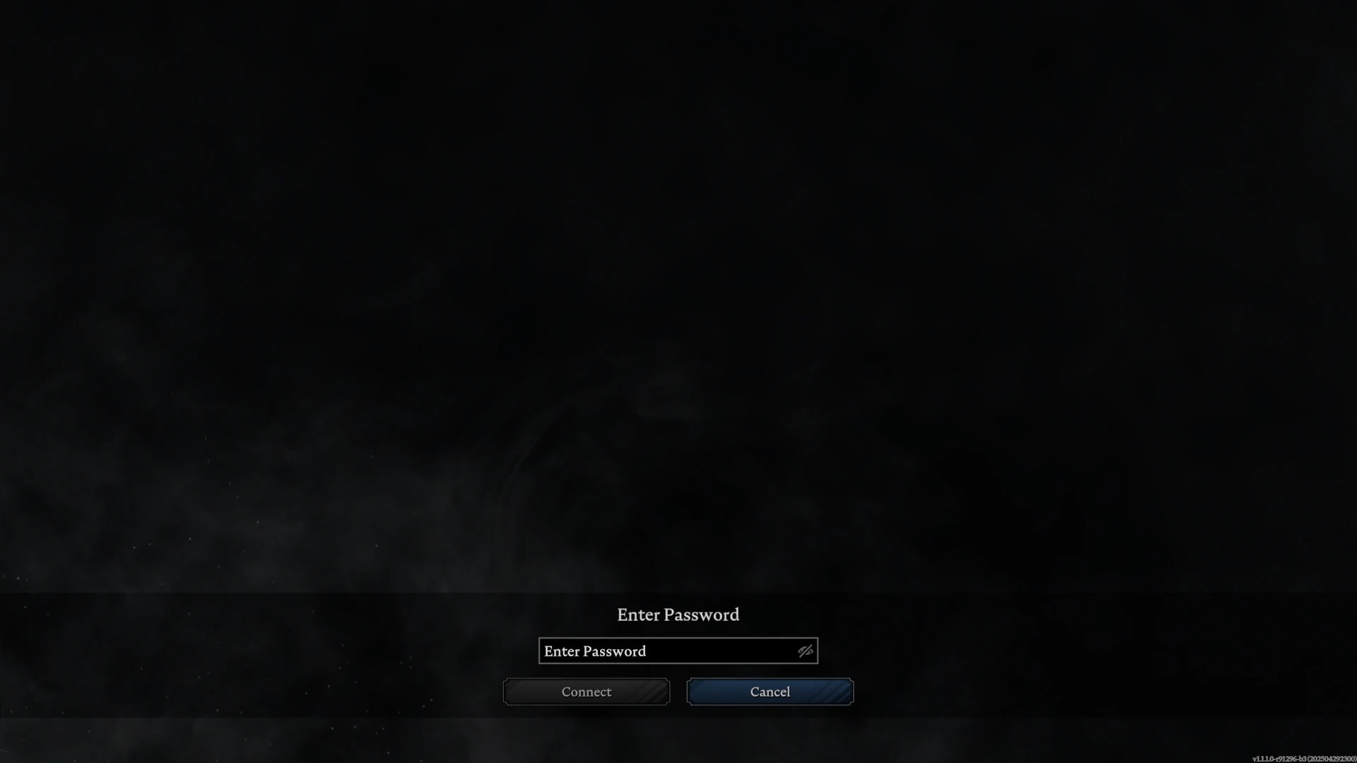 V Rising server password prompt